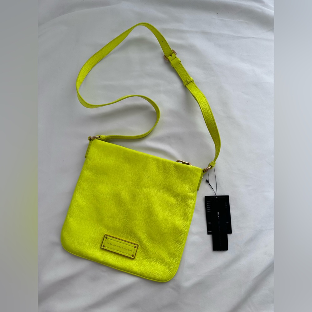 Marc by Marc Jacob’s neon leather crossbody bag